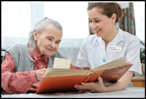 SeniorCare Companions Employee assisting with in-home Care on Long Island NY