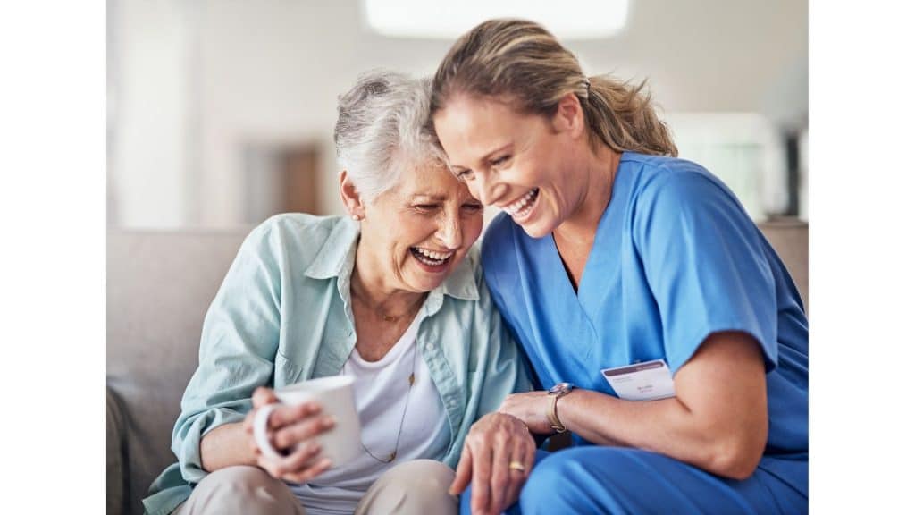 Senior companion for elderly mother