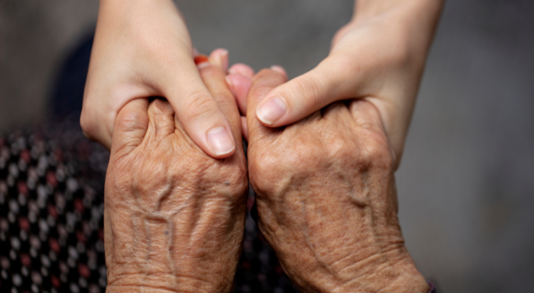 Holding Elderly Hands
